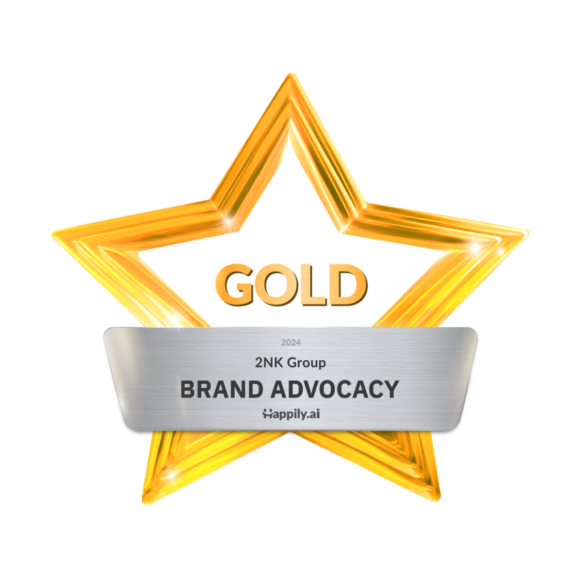 2NK Group คว้ารางวัล Brand Advocacy (Gold) จาก Happily.ai ประจำไตรมาสที่ 4/2024