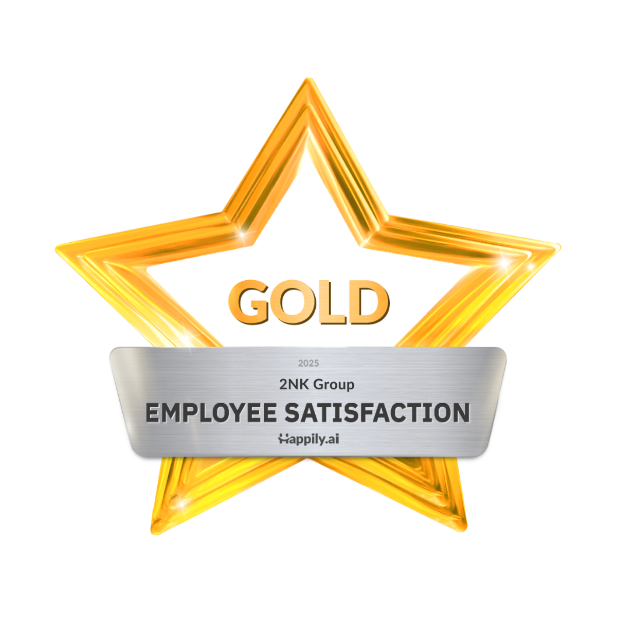 2NK Group คว้ารางวัล Brand Advocacy และ Employee Satisfaction ระดับ Gold จาก Happily.ai ประจำไตรมาสที่ 1/2025